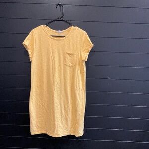Tshirt Dress Gold color size Large